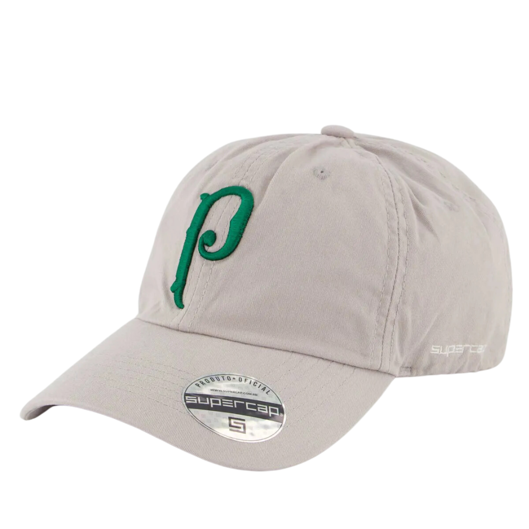 Boné Palmeiras Logo Cinza